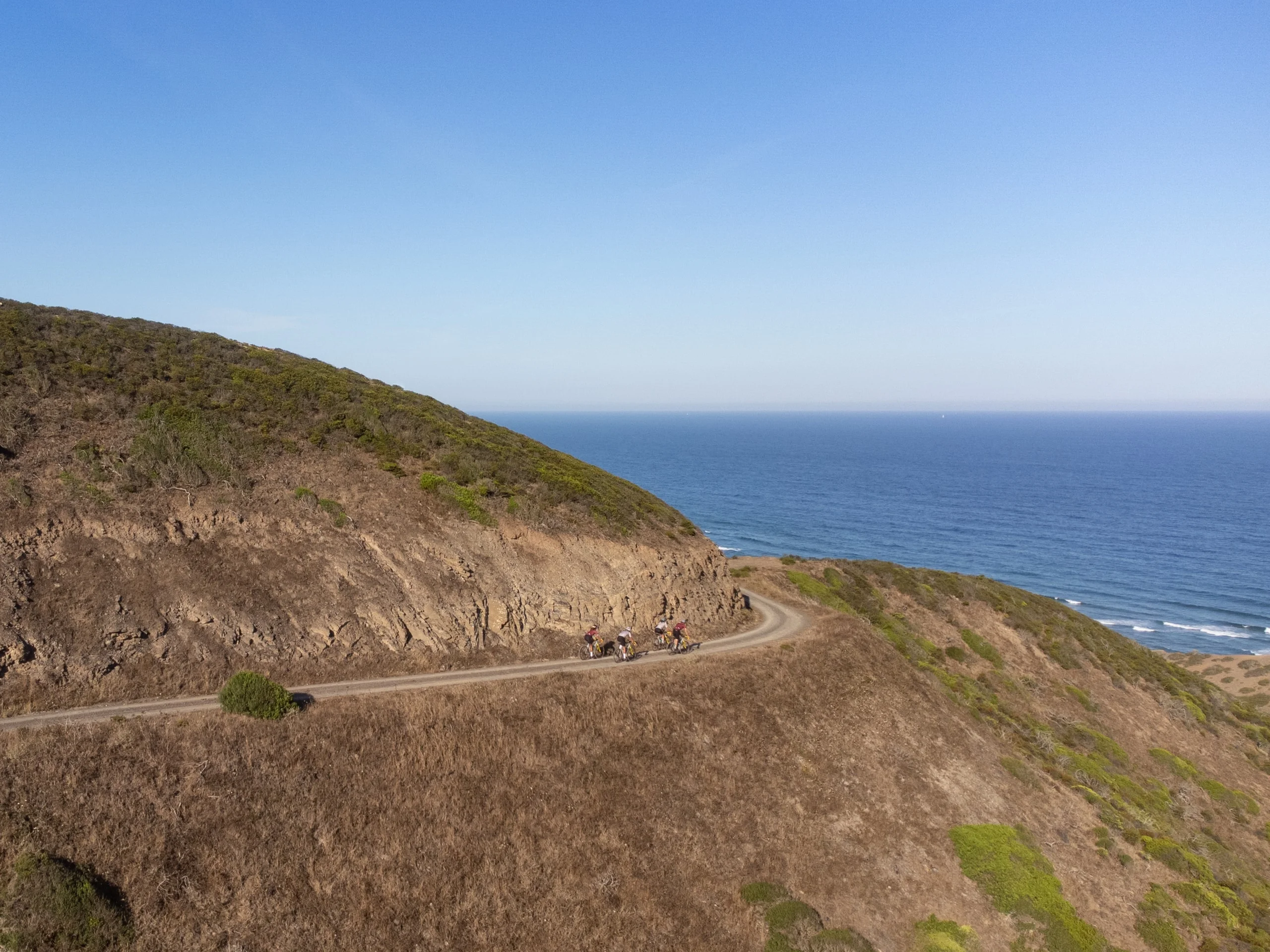 The cliff track above the sea on the Costa Vicentina